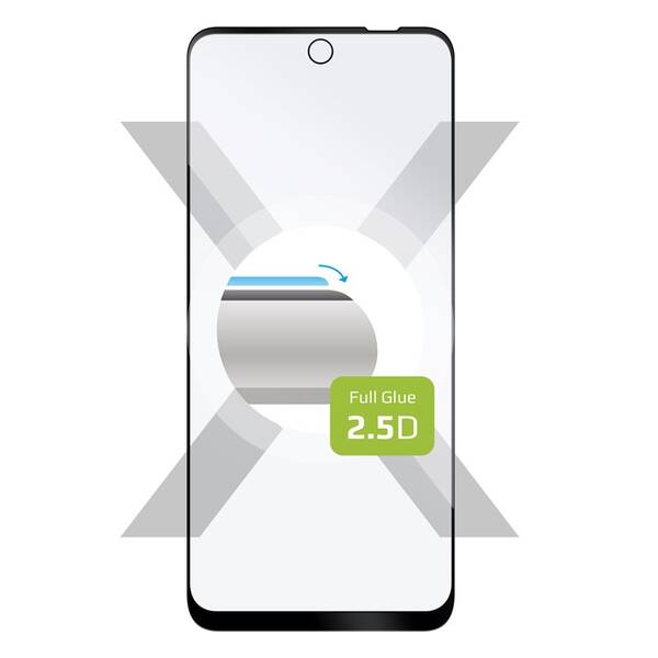 Tvrzené sklo FIXED Full-Cover na Motorola Moto E32 černé

