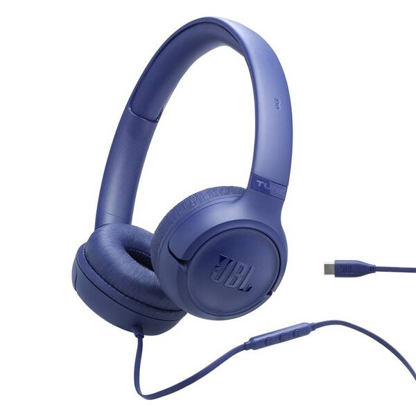 Sluchátka JBL Tune 530, USB-C modrá

