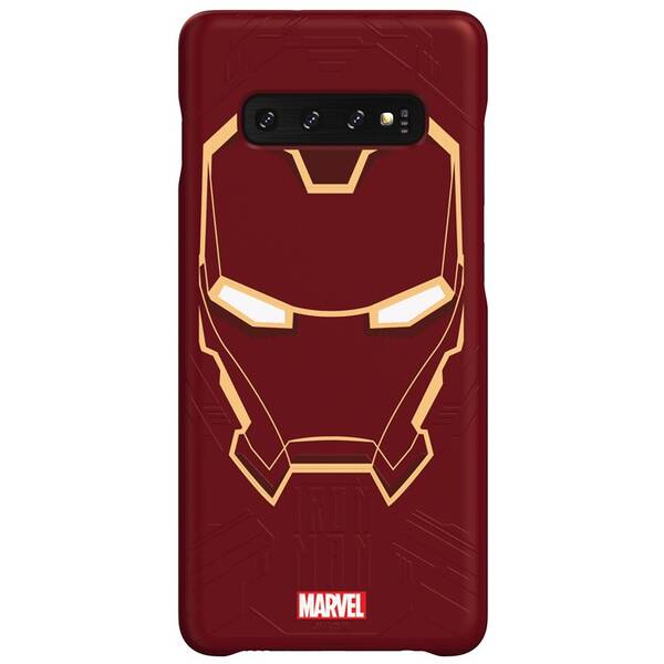 Kryt na mobil Samsung Iron Man na Galaxy S10+ červený

