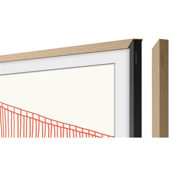 Výměnný rámeček Samsung pro Frame TV s úhlopříčkou 55" (2021), Rovný design - týkový 

