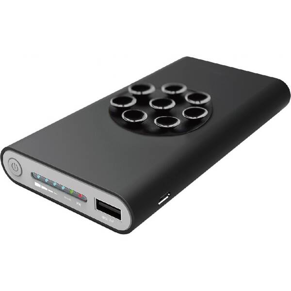 Powerbanka WG 8000 mAh 10W QC 3.0, bezdrátové nabíjení černá

