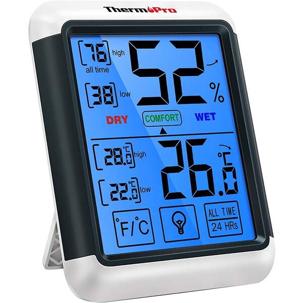 Teploměr ThermoPro TP-55 černý/bílý

