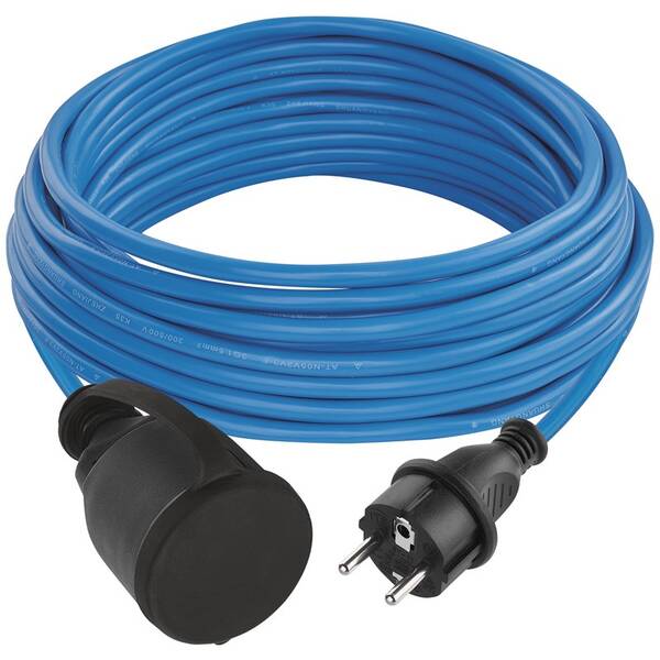 Kabel prodlužovací EMOS 1x zásuvka, 10m modrý

