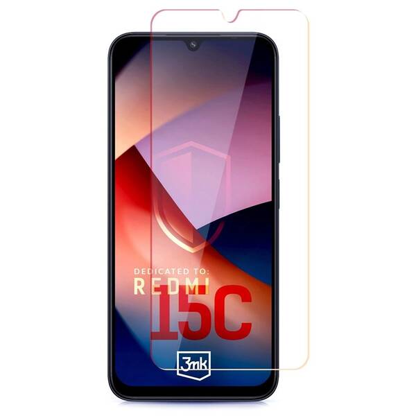 Tvrzené sklo 3mk HardGlass na Xiaomi Redmi 15C 4G 

