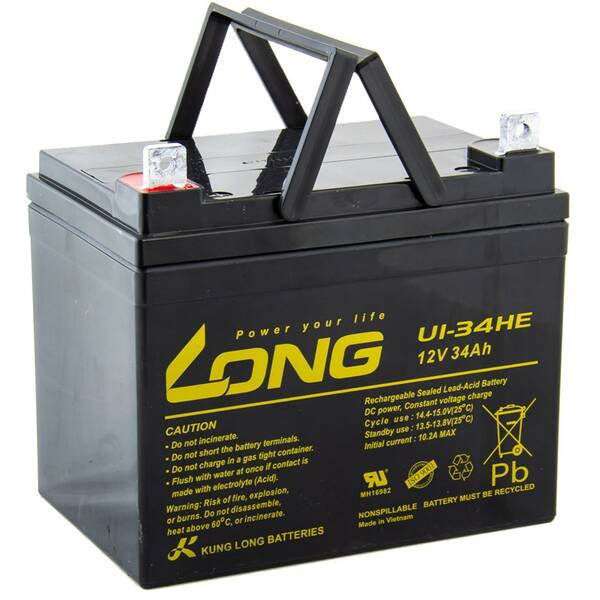Olověný akumulátor Long 12V 34Ah DeepCycle F4 

