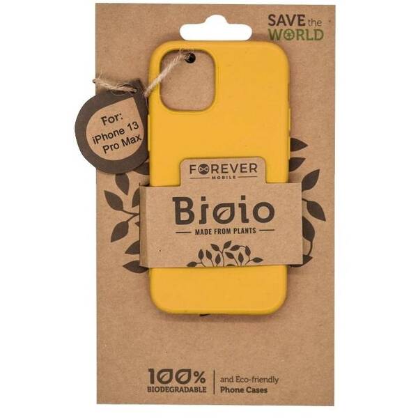 Kryt na mobil Forever Bioio na Apple iPhone 13 Pro Max žlutý

