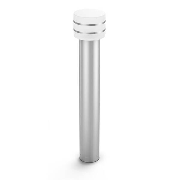 Venkovní svítidlo Philips Tuar White, sloupek chrom

