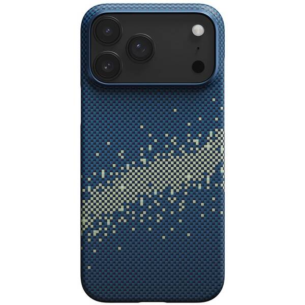 Kryt na mobil Pitaka Ultra-Slim Milky Way Galaxy na Apple iPhone 17 Pro Max modrý/žlutý

