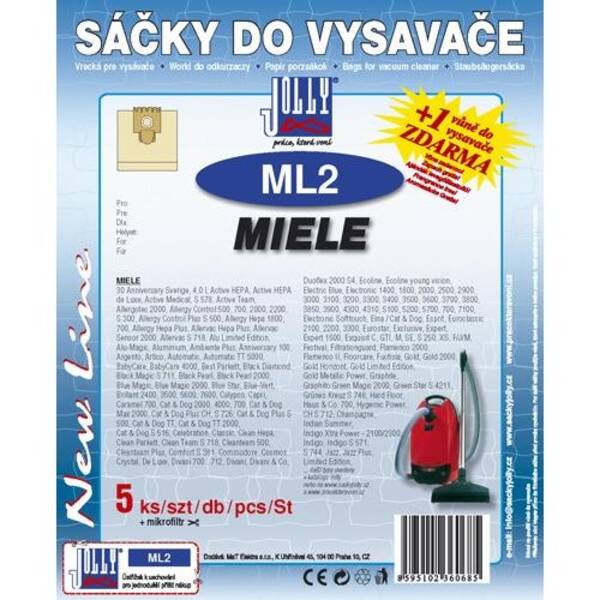 Sáčky do vysavače Jolly ML 2 (5 ks) 

