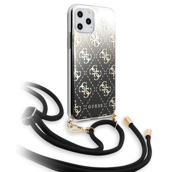 Kryt na mobil Guess 4G Gradient na Apple iPhone 11 černý

