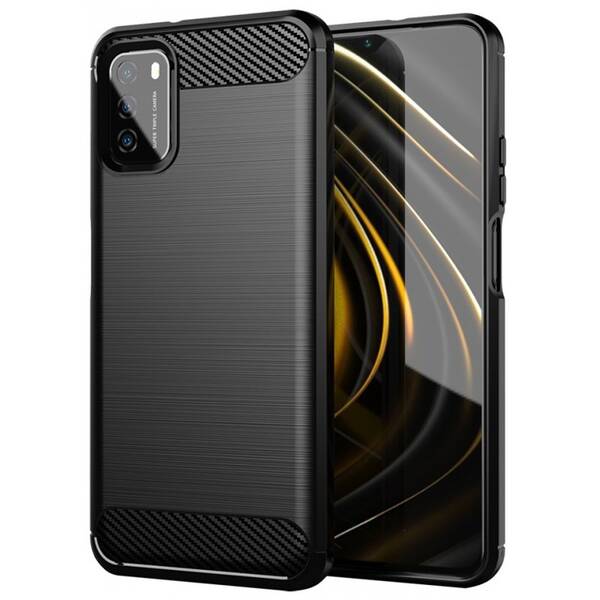 Kryt na mobil WG Carbon na Xiaomi Redmi Note 10 5G černý

