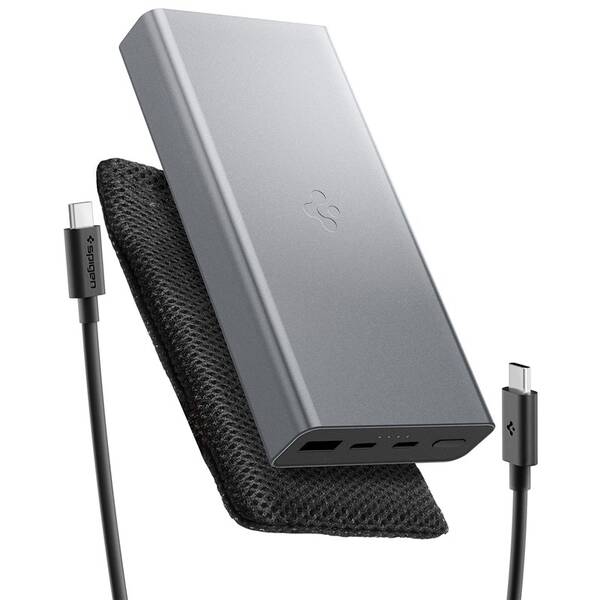 Powerbanka Spigen Essential 30 W, 20000 mAh šedá

