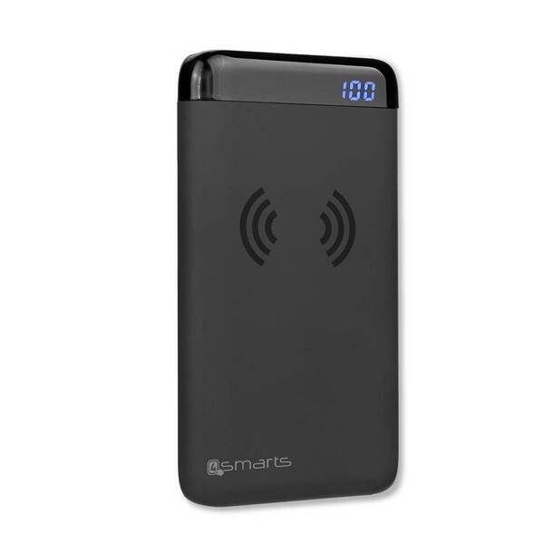 Powerbanka 4smarts VoltHub, 5000 mAh, bezdrátové nabíjení černá

