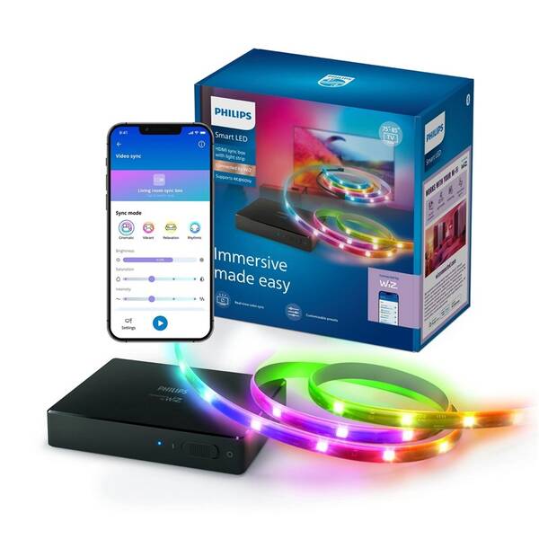 LED pásek Philips Smart LED HDMI 2.0 Sync box kit 75"-85" EU černý

