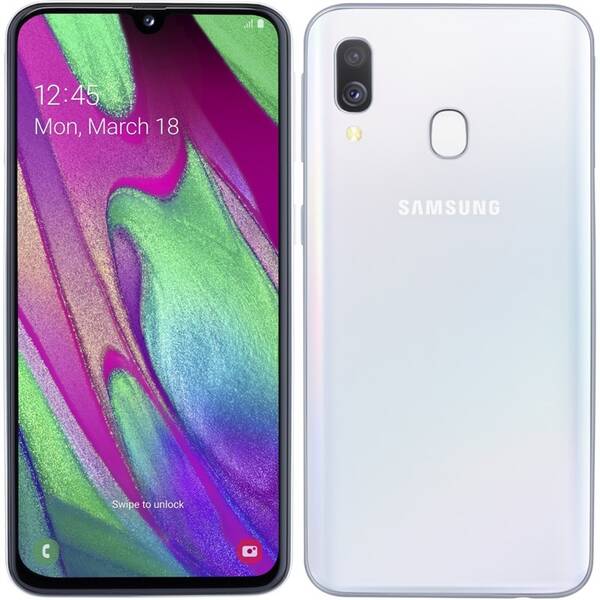 Mobilní telefon Samsung A40 Dual SIM bílý

