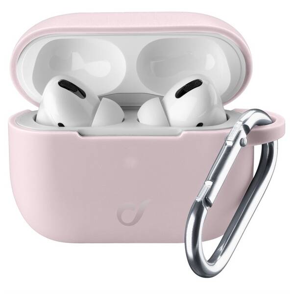 Pouzdro CellularLine Bounce pro Apple AirPods Pro růžové

