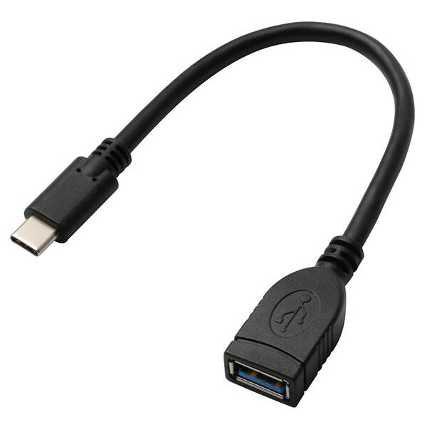 Kabel GoGEN USB A/USB-C 3.1, OTG, 0,2m černá barva
