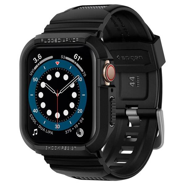 Ochranné pouzdro Spigen Rugged Armor Pro na Apple Watch 7 (45mm)/6/SE/5/4 (44mm) černé


