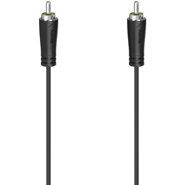 Kabel Hama audio Cinch, 1,5m černý

