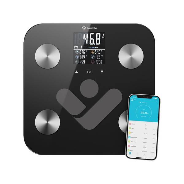 Osobní váha TrueLife W6 BT Black černá/sklo

