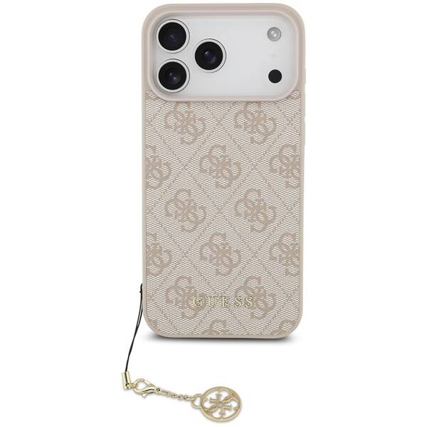 Kryt na mobil Guess 4G Charm Tone on Tone na Apple iPhone 17 Pro Max růžový

