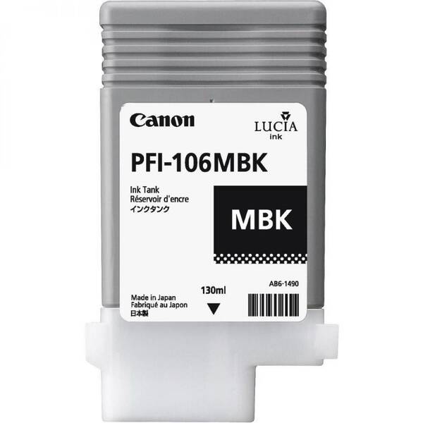 Inkoustová náplň Canon PFI106MBk, 130ml černá

