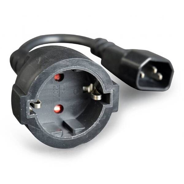 Kabel Gembird CABLEXPERT C14 (M) / schuko (F), 15 cm 

