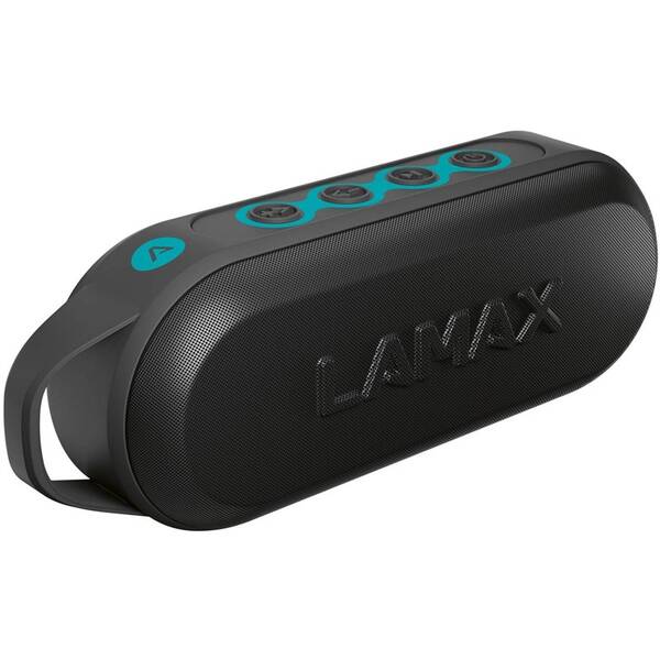 Přenosný reproduktor LAMAX Street2 USB-C černý/tyrkysový

