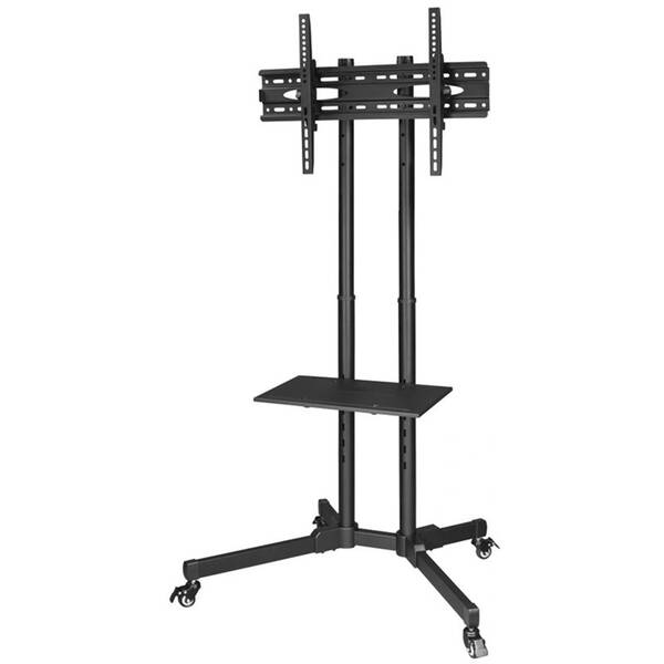 Stojan pro TV Hama Trolley, pojízdný, pro úhlopříčky 32"-70", nosnost 40 kg černý


