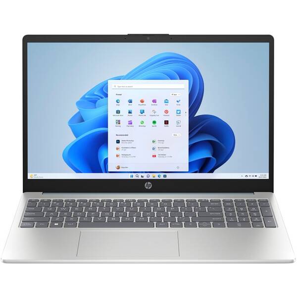 Notebook HP 15-fd1611nc + Game Pass předplatné na 3 měsíce stříbrný/modrý

