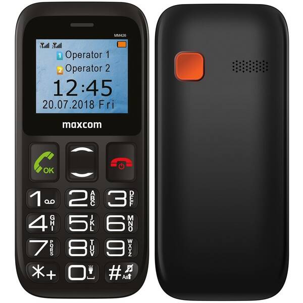 Mobilní telefon MaxCom MM426 černý

