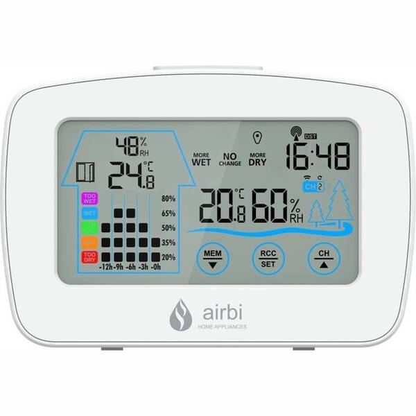 Teploměr Airbi CONTROL, vlhkoměr bílý


