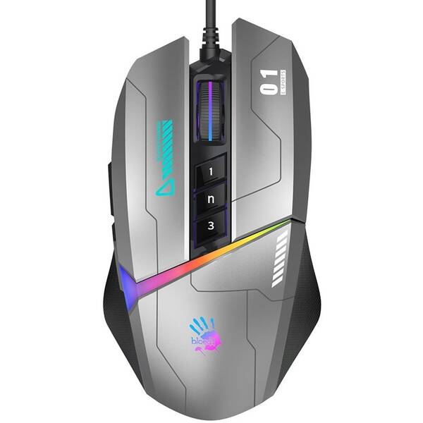 Myš A4Tech Bloody W60 Max Activated, 12000 DPI, USB šedá

