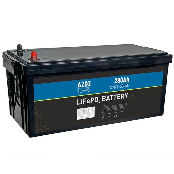 Akumulátor Avacom A2D2 baterie LiFePO4 12,8V 280Ah M8 černý


