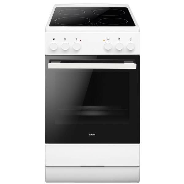 Sklokeramický sporák Amica SF 5111 MW bílý

