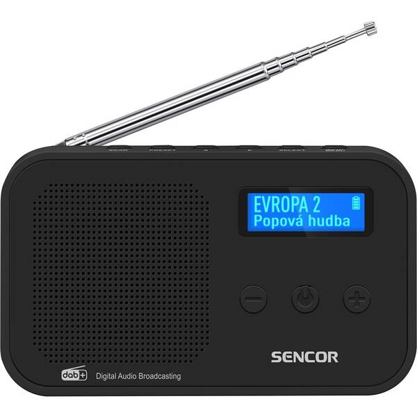 Radiopřijímač s DAB+ Sencor SRD 7200 černý

