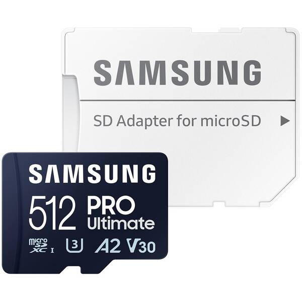 Paměťová karta Samsung 512GB UHS-I U3 (200R/130W) + SD adaptér 

