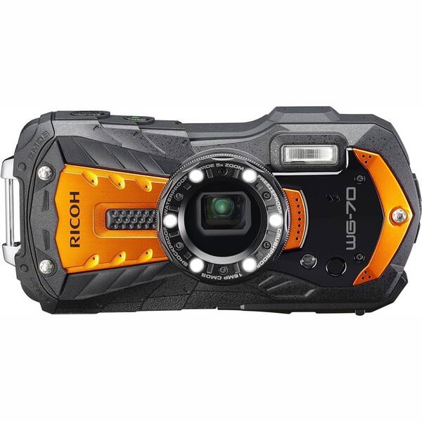 Digitální fotoaparát Ricoh WG70 oranžový

