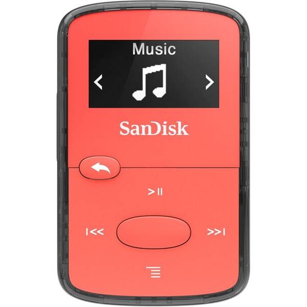 MP3 přehrávač SANDISK Clip Jam 8GB červený

