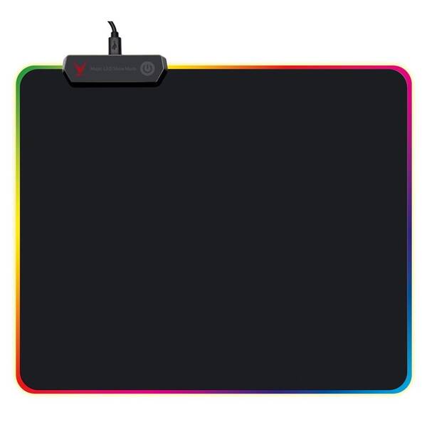 Podložka pod myš PLATINET LED EDGE, 25 x 30 cm černý

