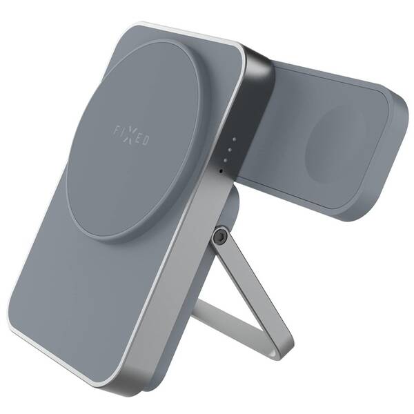 Powerbanka FIXED MagZen 5 Stand, nabíjení Apple Watch, MagSafe, 5000 mAh šedá

