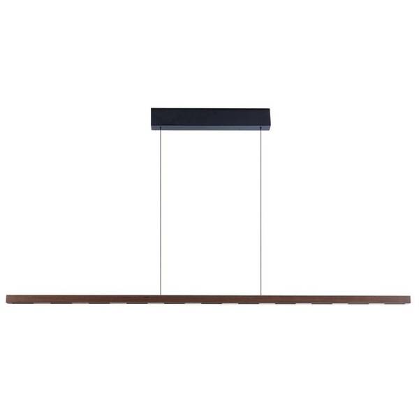 Stropní svítidlo IMMAX NEO MADEIRA 157cm dřevo ořech černé/hnědé

