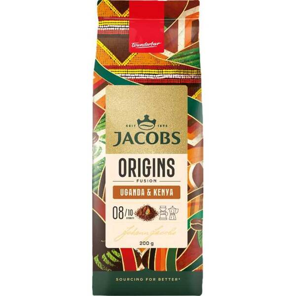 Káva mletá Jacobs Origins - Kenya & Uganda 200 g 

