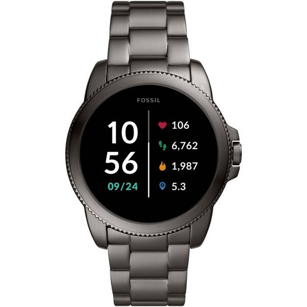 Chytré hodinky Fossil FTW4049 Gen 5E 44mm - ZÁNOVNÍ - 12 měsíců záruka šedé

