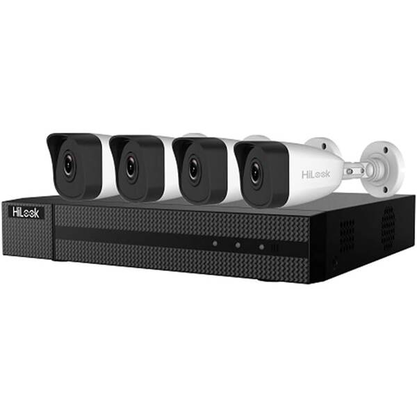 Kamerový systém HiLook IK-4142BH-MH/P(C), 4x kamery IPC-B121H 2.8mm, 1x NVR-104MH-D černá barva
 Kamerový systém HiLook IK-4142BH-MH/P(C), 4x kamery IPC-B121H 2.8mm, 1x NVR-104MH-D černá barva