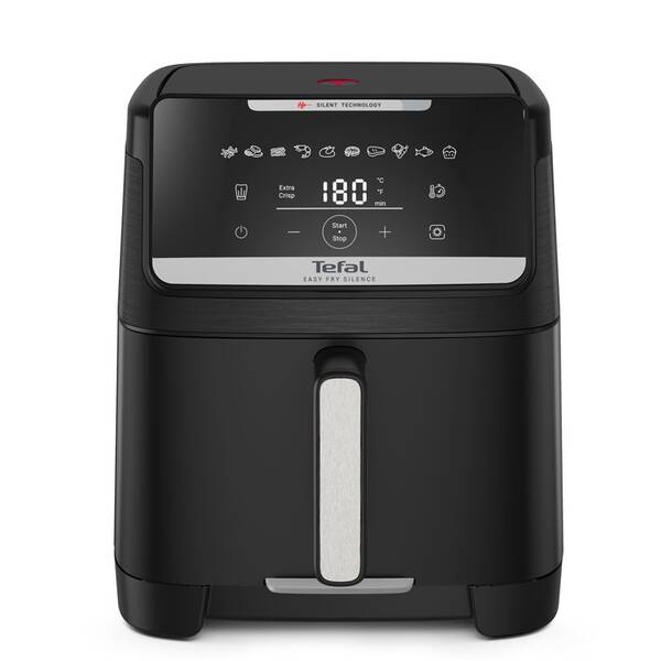Fritéza horkovzdušná Tefal Easy Fry Silence EY8428E0, 7 l černá

