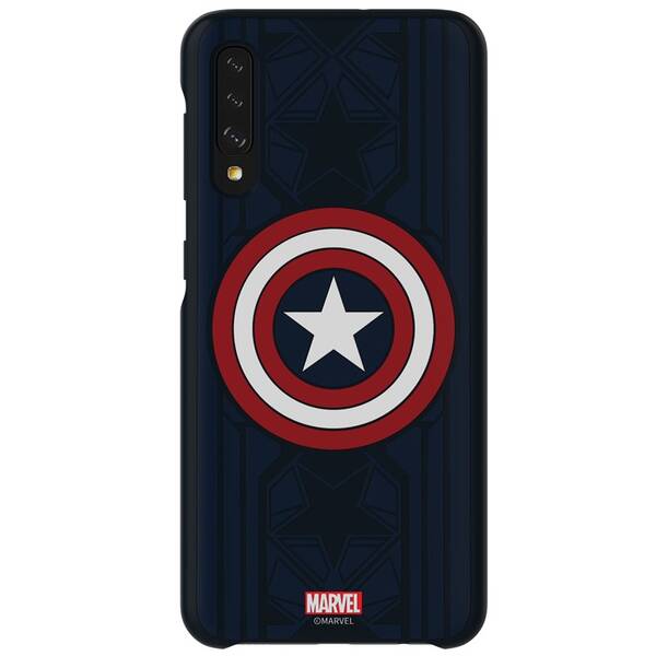Kryt na mobil Samsung Smart Cover Captain America na Galaxy A50 modrý


