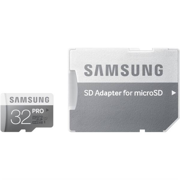 Paměťová karta Samsung 32GB UHS-I U1 (90MB/s)  + adapter 

