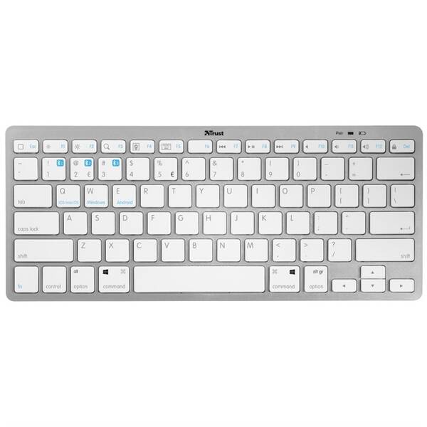 Klávesnice Trust Nado bluetooth bílá

