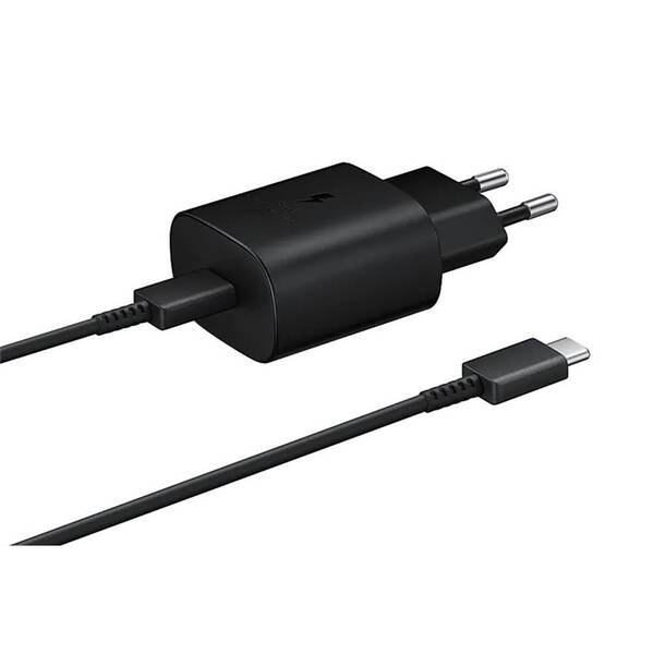 Nabíječka do sítě Samsung EP-TA800, rychlonabíjení, USB-C, 25W, kabel 1m černá

